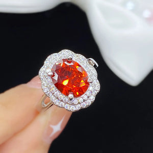 High-end Zircon Adjustable Ring for Women Jewelry Gift