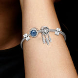 925 Silver Dream Catcher Snake Bone Chain Bracelet Set DIY Bracelet Female