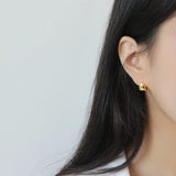 925 Silver Hoop Earrings Womens Geometric Triangle Large Jewelry