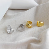 925 Silver Hoop Earrings Womens Geometric Triangle Large Jewelry