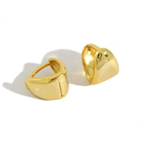 925 Silver Hoop Earrings Womens Geometric Triangle Large Jewelry