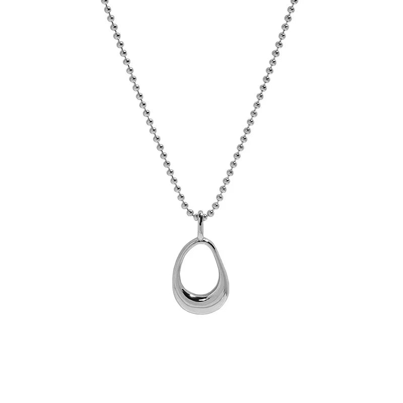 925 Silver Kpop Drop Necklaces for Women