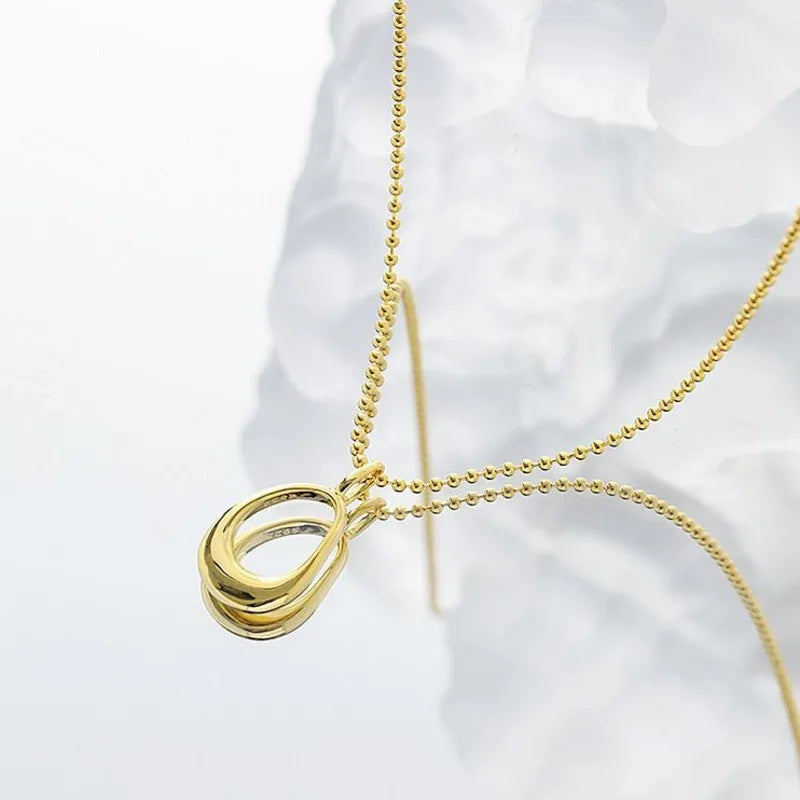 925 Silver Kpop Drop Necklaces for Women