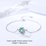925 Silver Daisy Bracelet Fresh Sun Flower Student Hand Jewelry