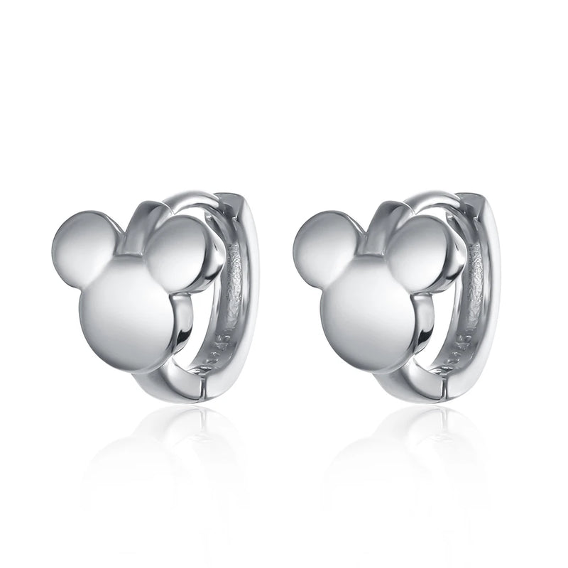 925 Real Silver Mouse Earrings for Women