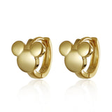 925 Real Silver Mouse Earrings for Women