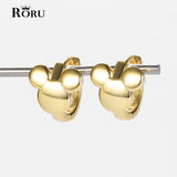 925 Real Silver Mouse Earrings for Women