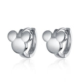 925 Real Silver Mouse Earrings for Women