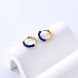 925 Silver Earrings Royal Metal Twist Ear Buckle Birthday Jewelry