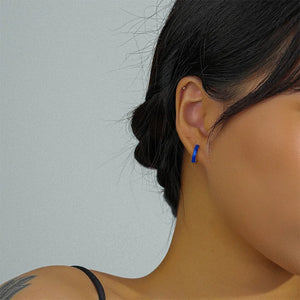925 Silver Earrings Royal Metal Twist Ear Buckle Birthday Jewelry