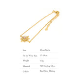 925 Silver Hexagram Moon Stone Bracelet for Woman