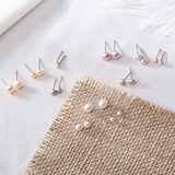 925 Silver Plated Earrings with Natural Pearl
