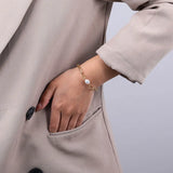 925 Silver Baroque Pearl Bracelet Retro Adjustable Jewelry