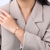 925 Silver Baroque Pearl Bracelet Retro Adjustable Jewelry