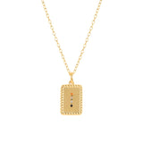 925 Sterling Silver Square Rainbow Cross Pendant Necklace for Women