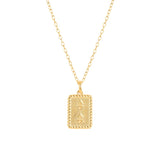 925 Sterling Silver Square Rainbow Cross Pendant Necklace for Women