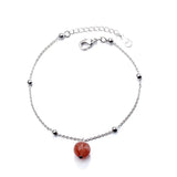 925 Sterling Silver Bracelet Adjustable Strawberry Bracelet & Bangle