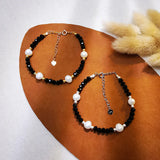 925 Silver Pearl Bracelet Spinel Beads Crystal Bracelets For Women