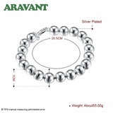 925 Silver Bead Charm Bracelet 10MM