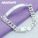 925 Silver 10MM Men's Bracelet Chains
