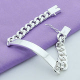 925 Silver 10MM Men's Bracelet Chains