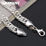 925 Silver 10MM Link Chain Necklace - Men Women Jewelry