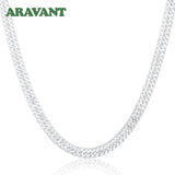 925 Silver 10MM Necklaces Chain For Men Women Jewelry