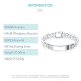 925 Silver 10MM Men's Sideways Bracelet
