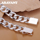 925 Silver 10mm Necklace Chain Men Women Jewelry Accessories