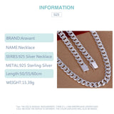 925 Silver 10mm Necklace Chain Men Women Jewelry Accessories