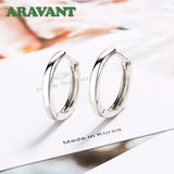 925 Silver 14mm Hoop Earrings for Women Jewelry