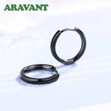 925 Silver 14mm Hoop Earrings for Women Jewelry