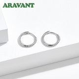 925 Silver Twisted Hoop Earring Wedding Jewelry