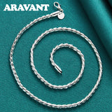 925 Silver 18 Inch Necklace Chain Wedding Jewelry