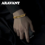 925 Silver 18K 10MM Bracelet Chain Men Women Jewelry