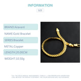 925 Silver 18K 5MM Sideways Bracelet Chain Wedding Jewelry