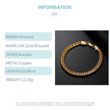 925 Silver 18K 6MM Sideways Bracelet Chain Men Women Jewelry