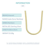 925 Silver 18K Snake Chain Necklace 6MM