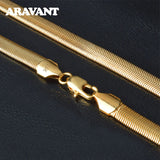 925 Silver 18K Snake Chain Necklace 6MM