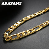 925 Silver 18K 8mm Necklace Chains Men Women Jewelry