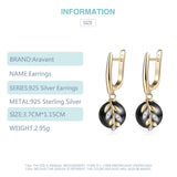 925 Silver 18K Pearl Long Dangle Earring for Women Jewelry Gift