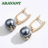 925 Silver 18K Pearl Long Dangle Earring for Women Jewelry Gift