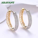 925 Silver 18K Hoop Earrings Women Jewelry