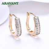 925 Silver 18K Hoop Earrings Women Jewelry