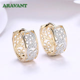 925 Silver 18K Hoop Earrings Women Jewelry