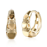 925 Silver 18K Hoop Earrings Women Jewelry
