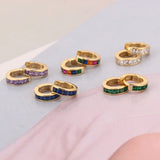 925 Silver 18K Round Circle Hoop Earrings for Women Statement Jewelry