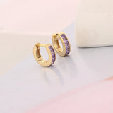 925 Silver 18K Round Circle Hoop Earrings for Women Statement Jewelry