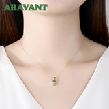 925 Silver Round Necklace Chain 18K Women Jewelry