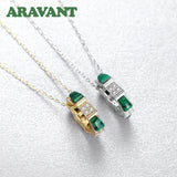 925 Silver Round Necklace Chain 18K Women Jewelry